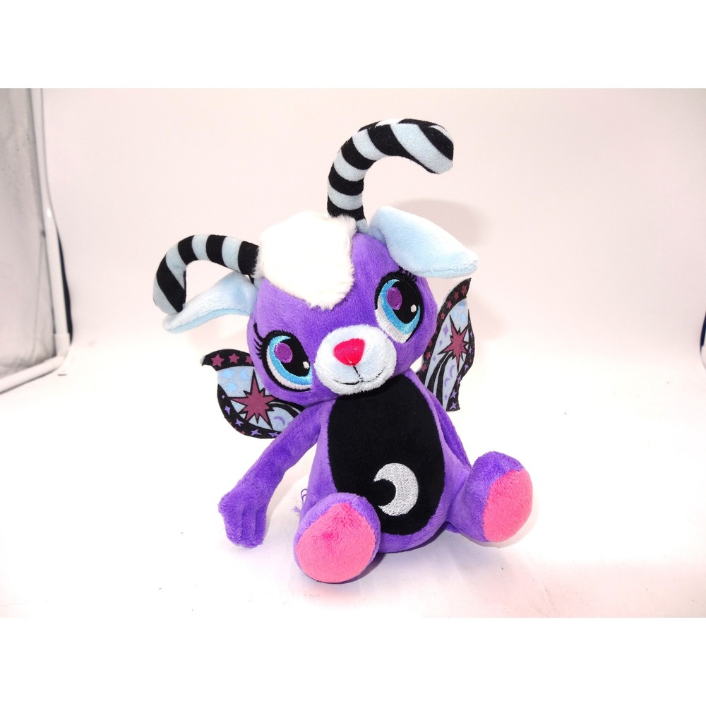 Littlest Pet Shop Moonlite Fairies Purple Goat Plush Moon Star Wings 2012